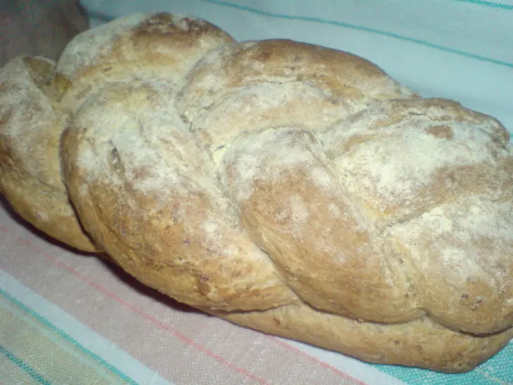 Хлеб с ...косичкой/ pane rustico: шаг 8