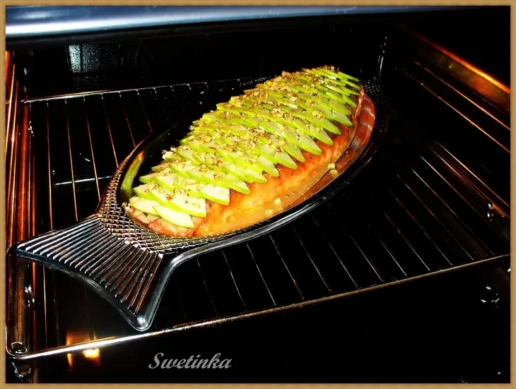 Семга в медово-яблочном соку «королева вкусноты»: шаг 7