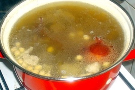 Гороховый суп с гренками: шаг 3
