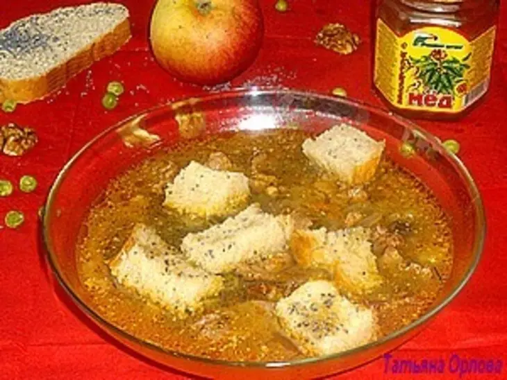Гороховый суп с гренками: шаг 9