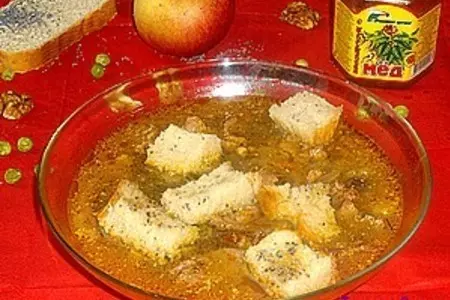 Гороховый суп с гренками: шаг 9