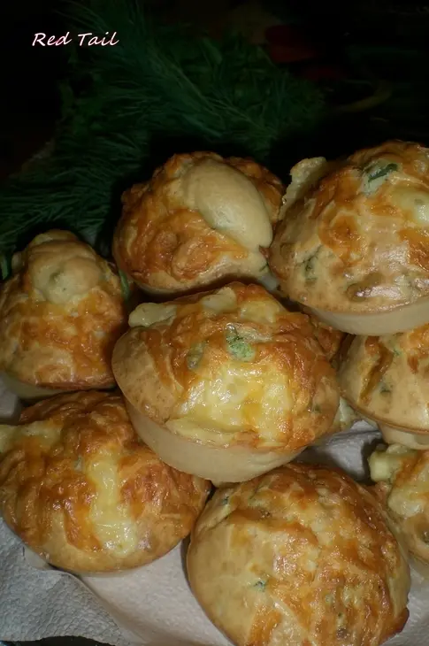 Сырные маффины с зеленым луком: шаг 2