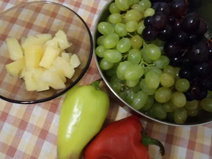 Экзотический салат с курицей для настоящих гурманов! (дуэль): шаг 2