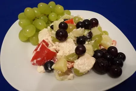 Экзотический салат с курицей для настоящих гурманов! (дуэль): шаг 4