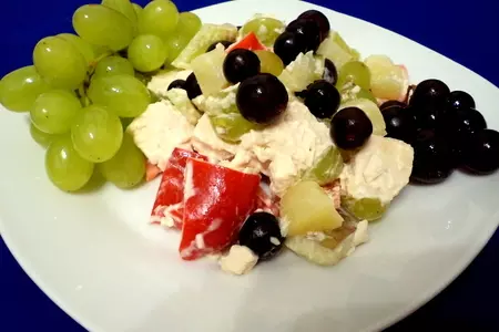 Экзотический салат с курицей для настоящих гурманов! (дуэль): шаг 5