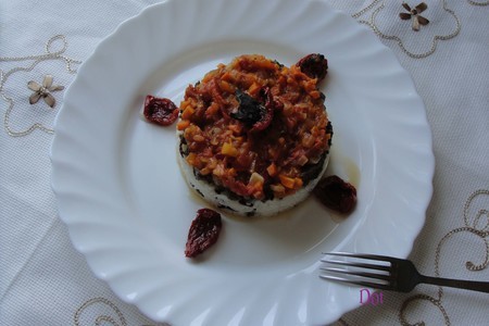 Печень говяжья маринованная в белом  вине и прованских травах  под томатно-овощным соусом: шаг 1