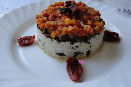 Печень говяжья маринованная в белом  вине и прованских травах  под томатно-овощным соусом: шаг 2