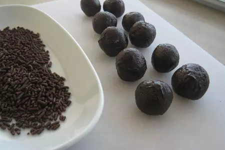 Шоколадные  трюфели.: шаг 4