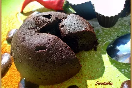 Fondant au chocolat, французский тающий шоколадный десерт «флирт по правилам и без…»: шаг 10