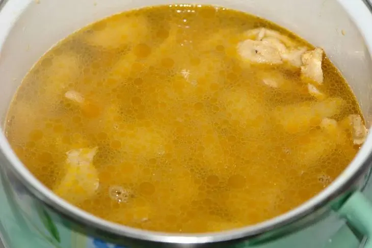 Курица с грибами и китайской спаржевой фасолью: шаг 5