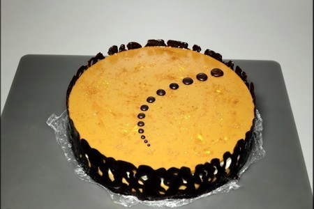 Кофейный торт со взбитыми сливками и миндально-грильяжным бисквитом.: шаг 34