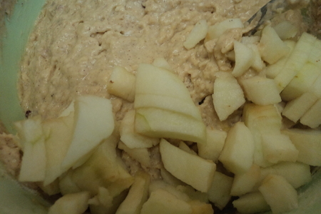 Яблочные кексы с корицей и медовыми орехами.: шаг 3