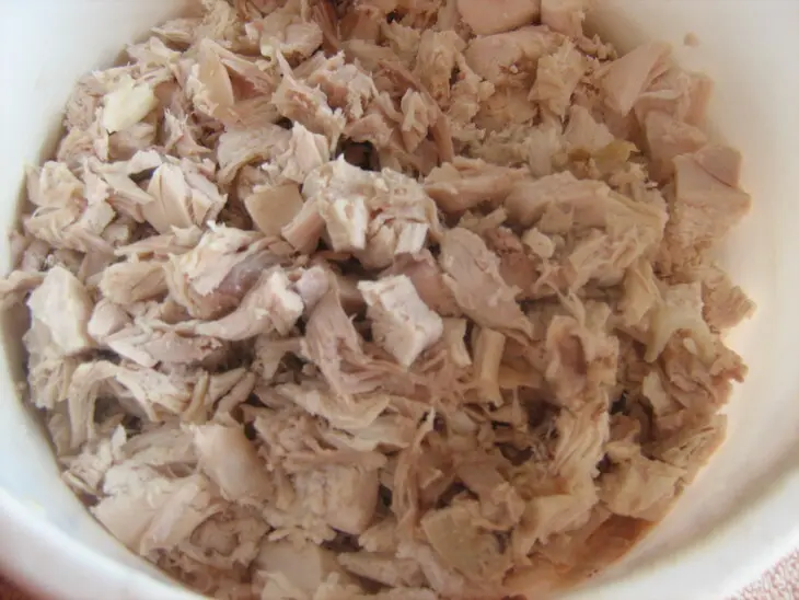 Горячая закуска из лаваша с курицей и баклажанами: шаг 1