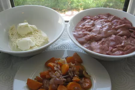 Паштет из куриной печени с яблочным повидлом: шаг 2