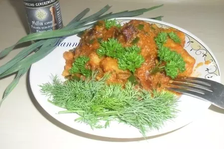 Кукурузные клецки с мясным соусом: шаг 9