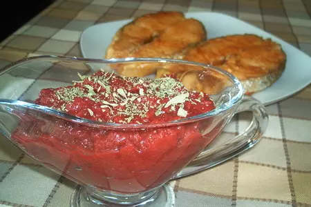 Домашний кизиловый соус к мясу и рыбе: шаг 6