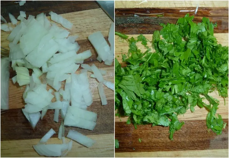 Бриват, марокканские мясные  "сигары" ( почти ): шаг 1