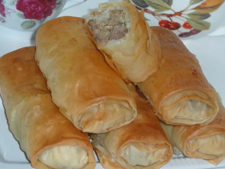 Бриват, марокканские мясные  "сигары" ( почти ): шаг 9