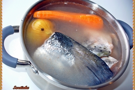 Рыбный холодец в томатном желе «для разгону!»: шаг 2