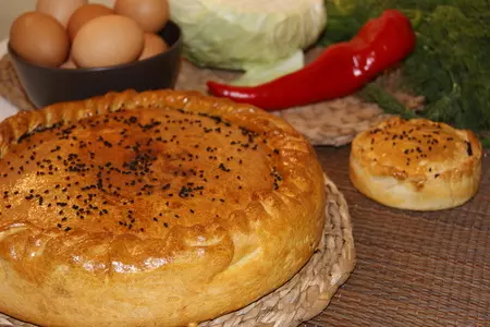 Греческая пита(пирог)от а до я - "лаханопита": шаг 17