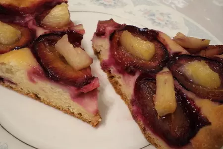 Пирог из творожного теста с фруктовой начинкой: шаг 5