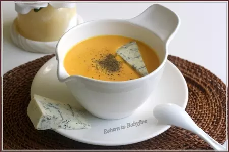 Сливочный тыквенный суп с рокфором: шаг 5
