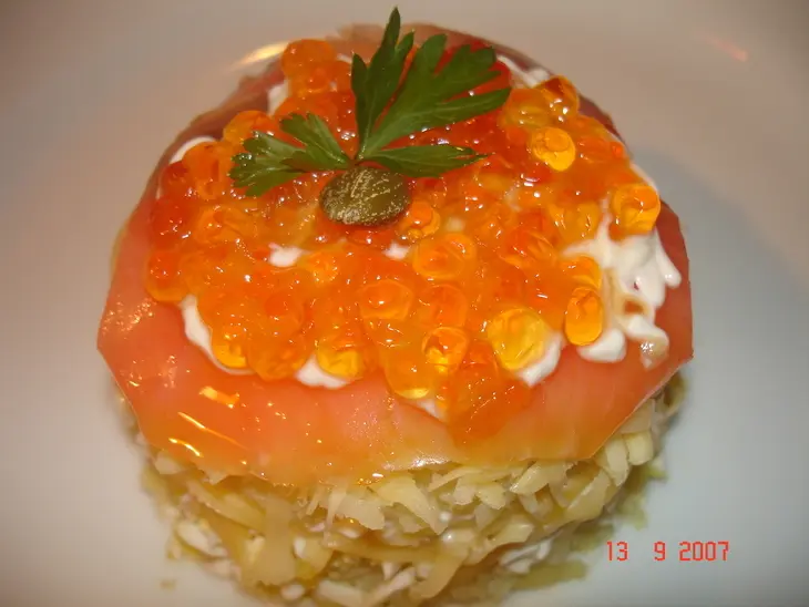 Закуска " по-царски ": шаг 1