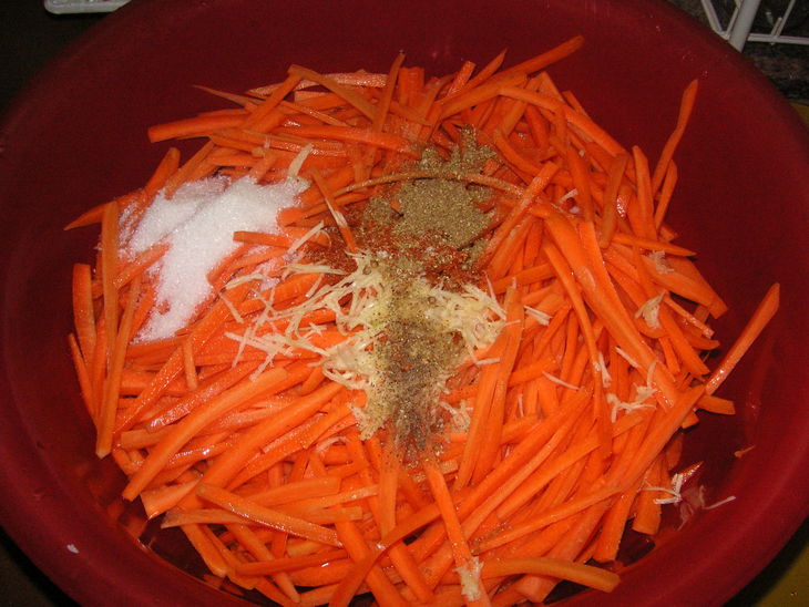 Морковь по-корейски: шаг 2