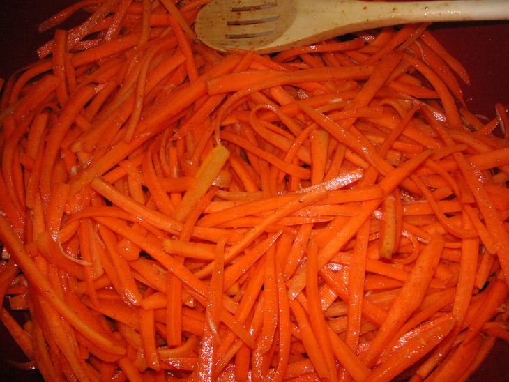 Морковь по-корейски: шаг 6