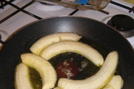 Жареные бананы (bananes flambees): шаг 3