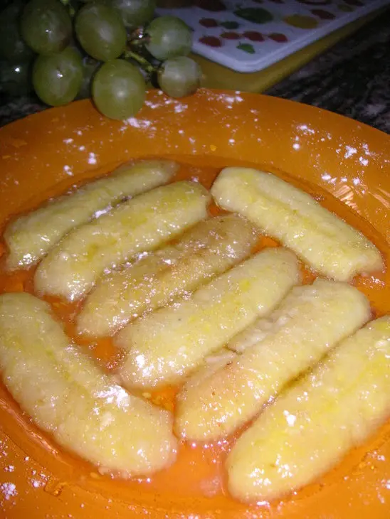 Жареные бананы (bananes flambees): шаг 4