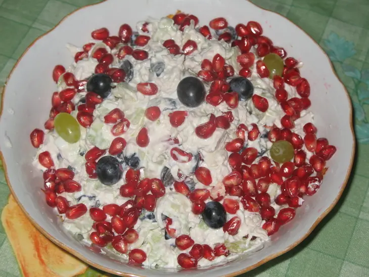 Пестрый салат с курочкой: шаг 6
