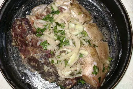 Запеченое мясо по домашнему: шаг 1