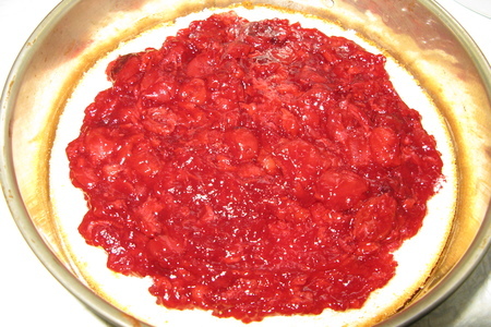 Чиз-кейк с вишневой начинкой: шаг 5