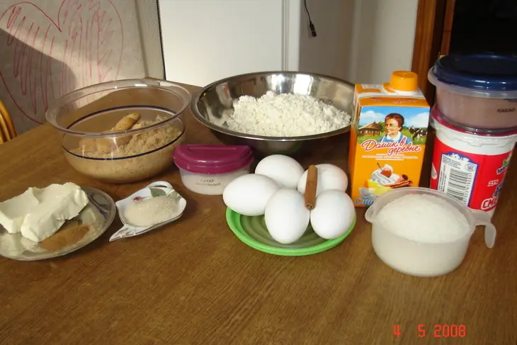 Корзиночки с творогом и какао: шаг 1