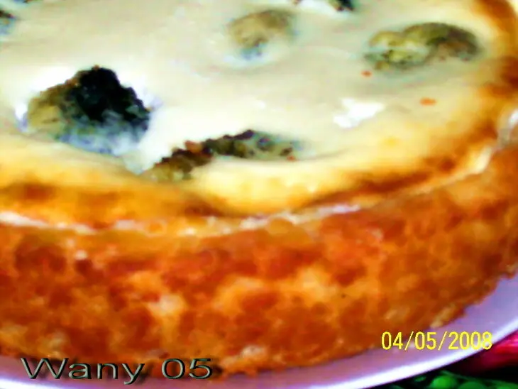 Киш с кетой и брокколи: шаг 6