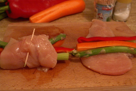 Курица с овощами: шаг 1