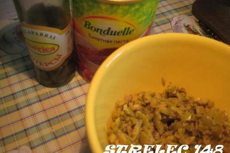 Куриное филе с соусом из оливок, каперсов и анчоусов.: шаг 3