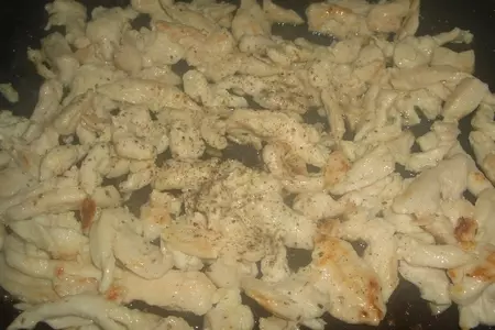 Салат  из баклажан с курицей "изобилие" (дуэль): шаг 2