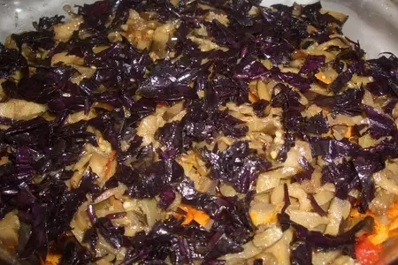 Салат  из баклажан с курицей "изобилие" (дуэль): шаг 15