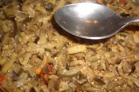 Салат  из баклажан с курицей "изобилие" (дуэль): шаг 17