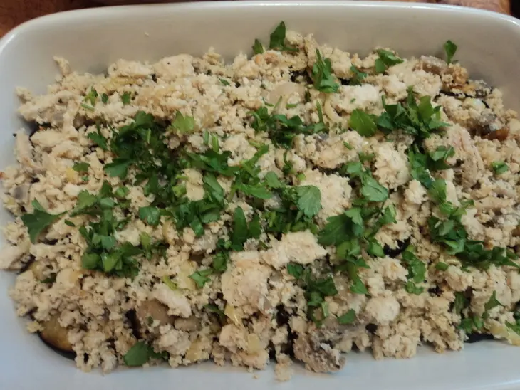 Запеканка из баклажанов с вареным мясом: шаг 2