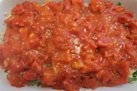 Запеканка из баклажанов с вареным мясом: шаг 3