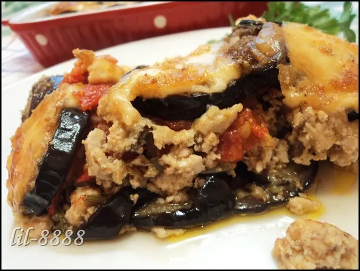Запеканка из баклажанов с вареным мясом: шаг 5