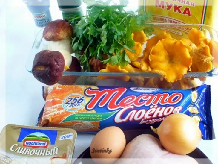 Суфле с белыми грибами и курицей «грибной оскар»: шаг 2
