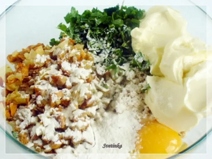 Суфле с белыми грибами и курицей «грибной оскар»: шаг 6