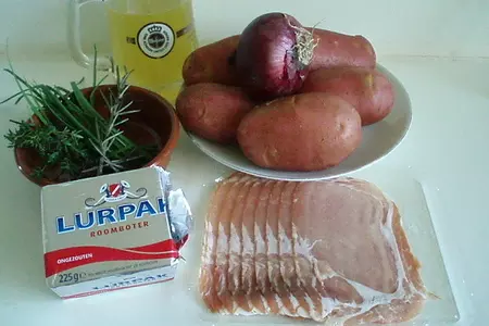 Картофель boulangere с беконом: шаг 1