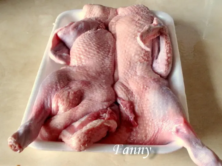 Утка без костей, фаршированная рисом с белыми грибами: шаг 3