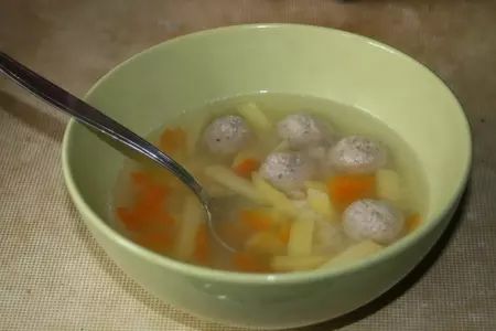 Картофельный суп с фрикадельками: шаг 11