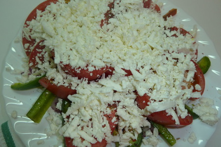 Легкий ужин в критском стиле ( омлет с кабачками и фетой + сфакийский салат): шаг 13